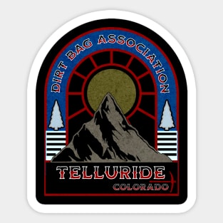 Dirt Bag Association Telluride Colorado Sticker